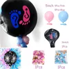 Party Decoration 1 Set Balloon Boy Or Girl Gender Reveal Black Latex Confetti Ballons Birthday 230920