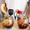 Forks 50PCS Cocktail Umbrella Sticks Decorative Toothpicks Fruit Cupcake Dessert Buffet Parasols Drinks Picks Party Tableware