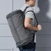 Schultaschen Mode Rucksack Outdoor-Sport Große Kapazität Fitnesstasche Leinwand Reise Männer und Frauen Universal Eimer