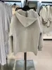 Mujeres mezclas otoño invierno cálido chaqueta larga con capucha manga gran bolsillo cremallera gris bombardero abrigo mujeres casual prendas de vestir exteriores tops 230920