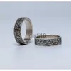 Bandringen Zwitserse Frank handgemaakte munt geherstructureerd met Edelweiss patroon ring paar vriend cadeau x0920 x0921