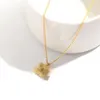 Collane placcate in oro 18 carati di marca Channel Collana con catena di design di lusso per regali donna