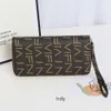 Coin Purses HBP Foreign Trade Handbags Spring Summer European American Style Retro PU Skin Print Multi-compartment Hand Holding Lady Wallet Clutch Bags H9Z3