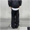 Męskie spodnie workowate dla mężczyzn spadochronowe vintage ponadgabarytowe joggery harajuku streetwear bresspanty czarne szerokie spodni męskie dostawa dhx0g