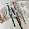 Wristwatches Retro Square Women Watches Elegant Green Color Simple Minimalism Small Dial Casual Quartz Lady Wristwatch Fashion Luxury Clock