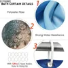 Shower Curtains 3D Ocean Seabed Animals Toilet Cover Bath Mat Sets Fish Dolphin Print Bathroom Curtain Set Waterproof Fabric Shower Curtains 230919