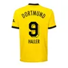 REUS Fußballtrikot 23 24 Saison HALLER 2023 2024 Fußball-Fußball-Top-Shirt MALEN MOUKOKO HUMMELS BRANDT Hazard YEYNA Männer-Kinder-Kit speziell ganz schwarz