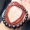 Strand Natuurlijke Granaat Ketting Polijsten Sieraden Kristal Genezing Geluk Mode-accessoire Verjaardagscadeau Voor Vrouwen 1pcs