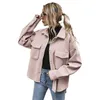 Kvinnorjackor Woolen Blend Single-Breasted Loose Warm Coats Office Lady Lady Tweed Outwear Female Streetwear Overcoat 230920