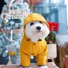 Vêtements de chien imperméable avec capuche pour chiot petits chiens moyens vêtements solides réfléchissants animaux chats vêtements d'extérieur veste à quatre pattes 230919