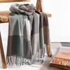 Long Scarf Solid Color Plain Women Winter Thick Warm Brand Cashmere Scarves Shawl Bufanda Designer High Quality