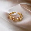 Mode Glück Ring Einstellbare Größe kupfer Form Gold Splitter Rose Gold Kupfer Ringe Für Frauen Männer Schmuck Gift309e