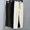 Men's Pants Gmiixder Autumn Winter Sweatpants Couples Loose Casual Elastic Waist Velvet Joggers Cargo Corduroy Harem Trousers