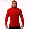 Felpe con cappuccio da uomo Felpe estive sottili a maniche lunghe con cappuccio taglia europea da uomo Fitness Sport Tempo libero Corsa Allenamento PALESTRA Maglione di cotone 100% NuovoL230920