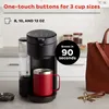 Cafetière à portion individuelle 2 en 1 Solo Caffe pour dosettes K-Cup et café moulu, noire