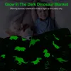 Coperte Dinosauro Unicorno Coperta luminosa Compleanno per bambini Camera da letto Sirena Farfalla Giocattolo Morbido e confortevole Regalo magico 230920