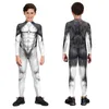 Catsuit-kostuums Tijgerwolf 3D-print Dier Zentai Jumpsuit Outfit Kinderen Jongens Meisjes Halloween Cosplay Kostuum Feest Rollenspel Aankleden Body