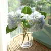 Faux Floral Feel Artificial Moisturizing Hydrangea Flower Simulation Bouquet Wedding Home Living Room Decorations