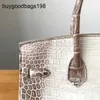 Sacs à main de l'himalaya en cuir véritable, tout manuel, fil de cire, couture Bk25 Crocodile, sac à main pour femmes, grande capacité Aaec