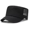 Bérets Coton Caps militaires Caps plats hommes Mesh extérieur à séchage rapide camionneur Snapback Baseball Visors Gorras