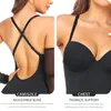 Damen Shapers Shapewear Spaghettiträger Cami Slips Kleid Bügel Bodycon Minikleider Sexy rückenfrei Spitze eng gewickelt Gesäß