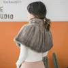 Women's Cape Natural Real Mink Fur Cape Shawl Scarf Autumn och Winter Hand Woven Axel Poncho Women's Neck Warm Wedding Collocation L230920