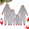 Одинаковые комплекты для всей семьи. Рождественские пижамы. Одинаковые пижамные комплекты для всей семьи. Рождественский принт с оленями Санта-Клауса. Пижамы для взрослых и детей. Детские комбинезоны. Рождественские семейные наряды 230920.