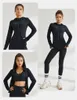 LL-05 여성 요가 복장 후드 피트니스 착용 스포츠웨어 외부 슬림 재킷 야외 후드 셔츠 달리기 긴 소매 탑