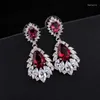 Boucles d'oreilles autour de la plaque de cuivre en Zircon, support de bijoux en argent pour boucle d'oreille, Art de la mode pour femmes