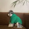 Vêtements pour chiens Mode Sweat à capuche Chiens Vêtements Pet Coton Sweat-shirt Vêtements pour chiens Costume Bouledogue français Mignon Automne Hiver Vert Garçon Collier Perro 230919