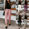 Frauen Hosen Frühling Und Sommer Stil Einfarbig Lose Beiläufige Tasche Kordelzug Leggings Frauen Weibliche Dame Hosen