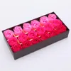 18 Stuks Rose Badzeep Bloemblaadje Set Met Geschenkdoos Voor Bruiloft Valentijnsdag 4 style229B