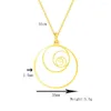 Pendant Necklaces Drop Fibonacci Spiral Science Necklace Plating High-quality Fashion Jewelry For Women