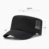 Bérets Coton Caps militaires Caps plats hommes Mesh extérieur à séchage rapide camionneur Snapback Baseball Visors Gorras