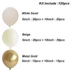 Party Decoration Cream Beige Balloon Garland Arch Kit Baby Shower Birthday Balons Wedding Kön avslöja dop dop 230920