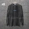 Moda Siyah Yuvarlak Boyun Kroveri Mektup Marka Logosu O-boyun hoodies Sweatshirt Erkekler veya Kadınlar İçin Sweatshirt