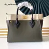 Shopping Bags Bag Handbags ON MY SIDE Tote 5A Genuine Leather Luxurys Designers High Version Saddle Beach TOP FKSO