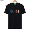 Boss Мужская футболка Высококачественная модная мужская футболка Роскошная рубашка-поло с круглым вырезом Дышащий топ Boss Деловая рубашка Повседневная футболка Мужские топы Дизайнерские рубашки Мужские размеры M-xxxl U84V