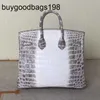 Designer Bag Himalayans Handbags Genuine Leather Crocodile Womens Frenchand Sewn Hbag Handbag Nile Real Large Capacity Dvc2