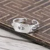Кольца 2022 Роскошное дизайнерское кольцо Высококачественные винтажные кольца для мужчин Forever925 Серебряный крест с цветком Вечная пара Кольцо в стиле панк Модный подарок Регулируемый хороший хороший x092