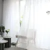 Curtain White Yarn Window Terylene Tulle Drapery Curtains For Living Room Balcony Bedroom Modern Decoration