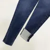 女性のジーンズデザイナーヨーロッパハイエンドのスリミングレディースジーンズは2023年春/夏のジーンズ、新しいbuttocks up up up high Elastic Blue Small Foot Pencil Pants efcr