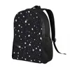 Backpack School Bag 15 Inch Laptop Casual Shoulder Bagpack Travel Night Space Sky With Stars Mochila