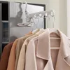Hängare Portable Folding Drying Rack Clothes Hanger Space-Saving Travel med starkt lastlager för ELS
