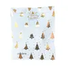 Cadeaupapier 12-48 stuks Folie Gouden Boom Kerst Kraftpapieren Zakken Kerstman Sneeuw Vakantie Feestartikelen Gouden Tas Snoep Koekjesverpakking