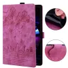 Mode Sakura Bloem Lederen Portemonnee Tablet Cases Voor Ipad Amazon Samsung Retro Print Kers Leuke Mooie Kat Houder Flip Cover Credit ID Card Slot Boek Meisjes Pouch