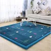 Tapis Tapis de Salon en Flanelle épaisse Tapis de Sol Japonais Tapis de Chevet de Chambre à Coucher Tatami Zone de canapé Rampant pour Enfants Coussin Doux