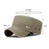 Berets Männer Hut Baumwolle Militär Caps Frühling Sommer Sonnenschutz Flache Kappe Trucker Snapback Baseball Armee Visiere Erreichte Gorras