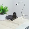 테이블 램프 USB 클립 온 읽기 조명 LED 유연한 침대 헤드 보드 사무실 눈 보살핌 램프 흰색 밝기