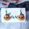 Boucles d'oreilles pendantes cloche fantôme, bijoux d'halloween, noir et blanc, mode Unique, cadeau pour femmes, chauve-souris amusant, nouveauté 2023